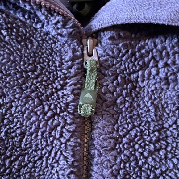 Burton Small women’s Purple Fleece/teddy/sherpa Zip-Up Jacket - Picture 5 of 5